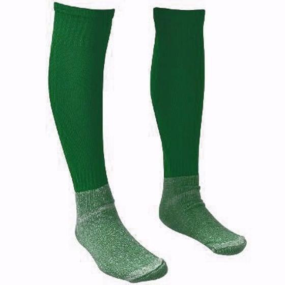 Imagem de 01 Par Meião Futebol Masculino Verde Algodão Oferta