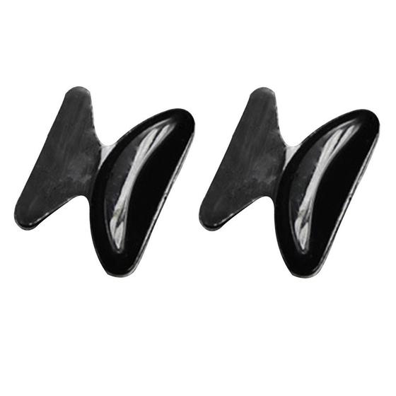 Imagem de 01 Pares Plaqueta Adesiva Silicone Nariz Óculos peça macia apoio nasal ponte armação armaçao oculos cola 3m masculina feminina colar poça segurar