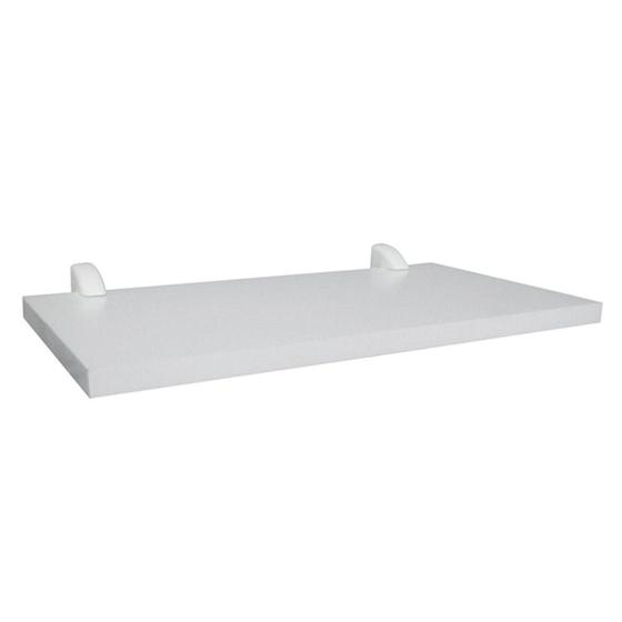 Imagem de 01 Prateleira 65x22 MDF Branco Com Suporte Tucano - Compmovel