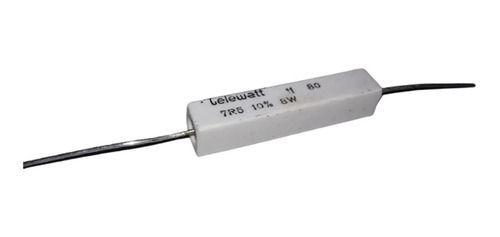 Imagem de 01 Resistor Telewatt Porcelana 7r5 10% 8w