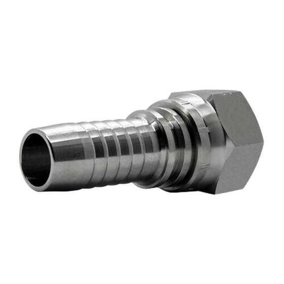 Imagem de 01 Terminal Prensável Femea Jic Reta 12 - 12 (1.1/16 X 3/4)