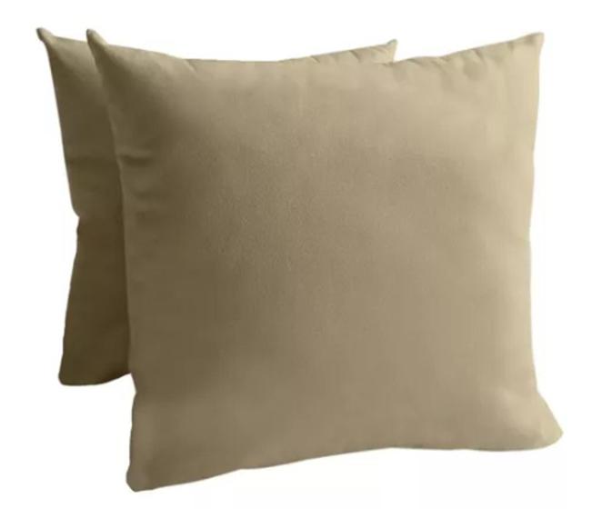Imagem de 01 Unidade De Capa Para Almofada Suede 45x45 Com Refil