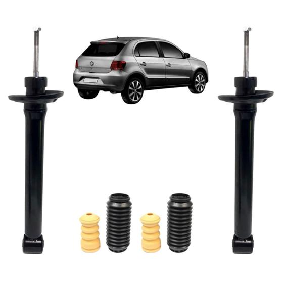 Imagem de 02 Amortecedor Traseiro Nakata Vw Gol G5 2009 + Kit Bat.