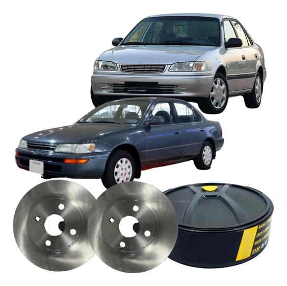 Imagem de 02 Disco Freio Novo Ventilado Toyota Corolla 1991 À 2002