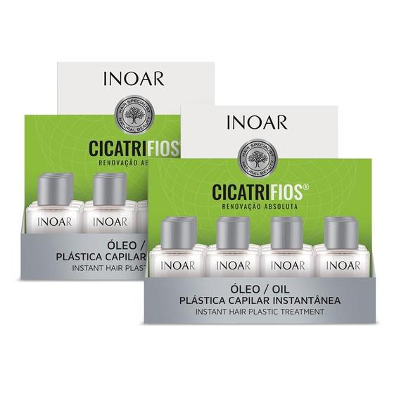 Imagem de 02 Display Óleo Inoar Cicatrifios Renovação 12 Unidades 7Ml