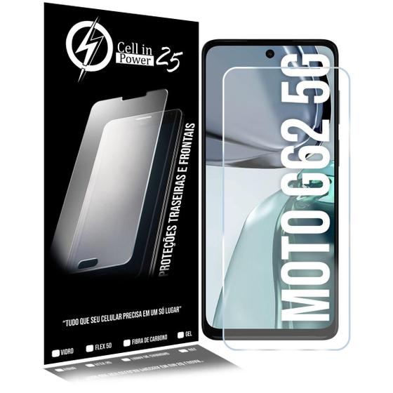 Imagem de 02 Películas De Vidro Resistente Compatível Moto G62 XT2223 6.5 - Cell In Power25