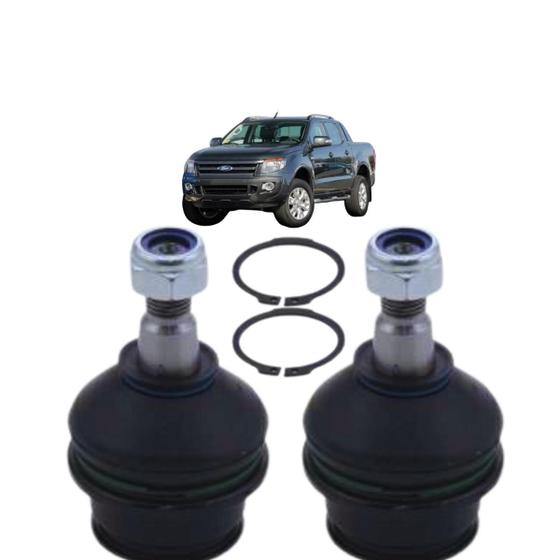 Imagem de 02 Pivo Bnadeja Suspensão Nakata Ford Ranger 2013 A 2022 Dianteira Inferior