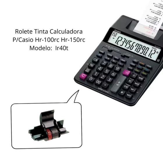 Imagem de 02-tinteiros Tinta Rolete Calculadora Casio Hr100/150tm