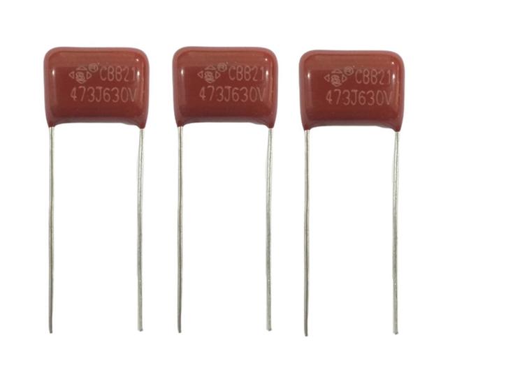Imagem de 03 Capacitor Poliéster Cbb21 0,047uf 47nf 630v Amplif Áudio