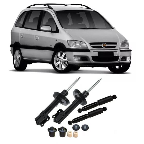 Imagem de 04 Amortecedores + Kit Batente Dianteiro Chevrolet Zafira 2001 Até 2012 O Par