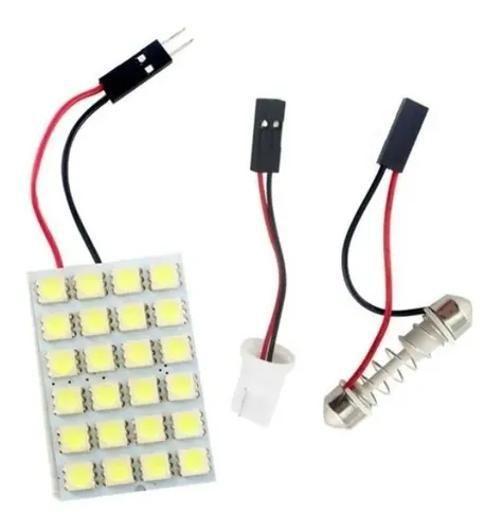 Imagem de 04 Unidades Placa 24 Leds 5050 Carro Torpedo Pingo Teto Mala