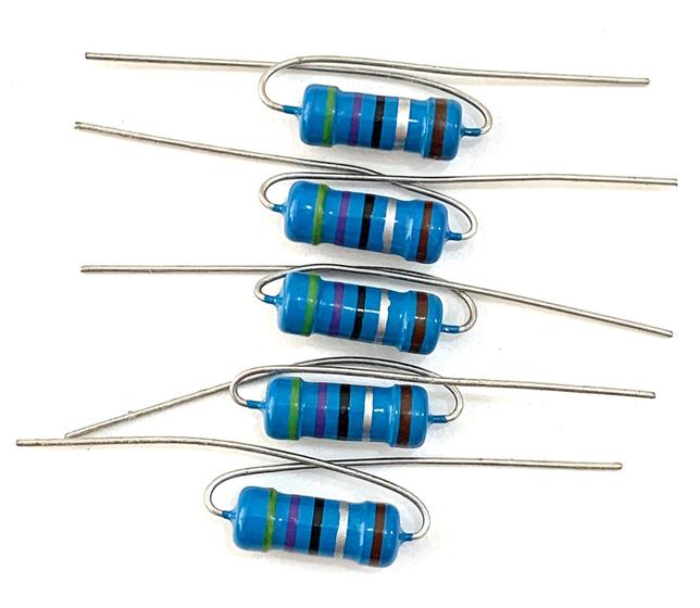 Imagem de 05 Resistor Precisão 4R7 1% 1W