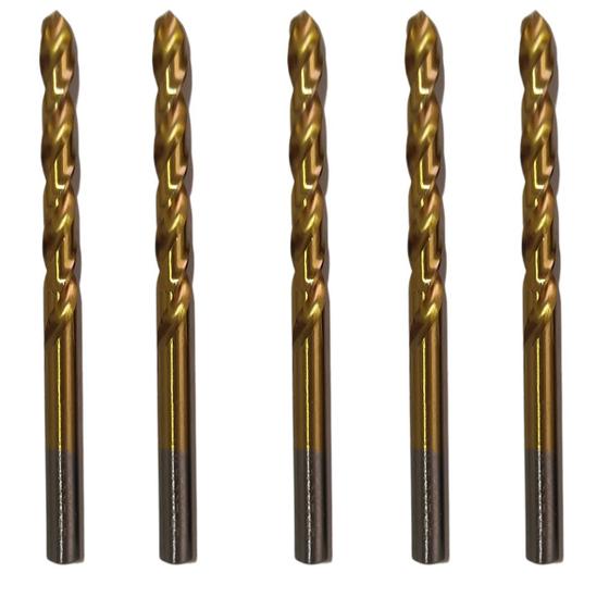 Imagem de 05 Un Broca Aço Rápido 8,5mmTitânio Autocentrante HSS Metal
