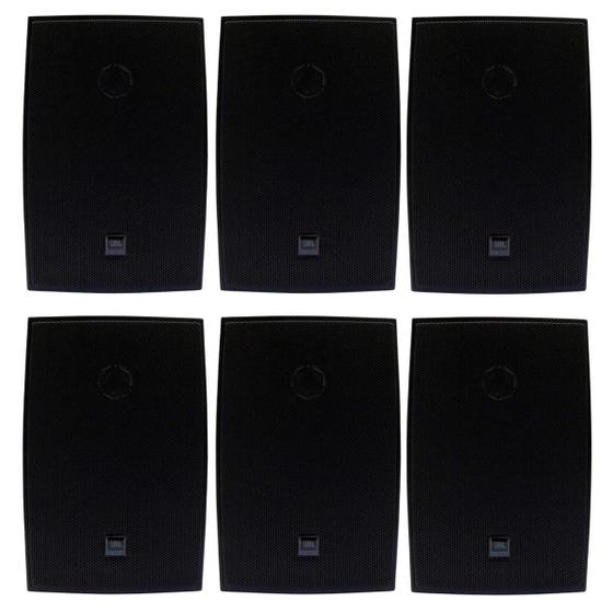 Imagem de 06 Caixas Som Ambiente Casa Jbl Selenium C521p Preta Par