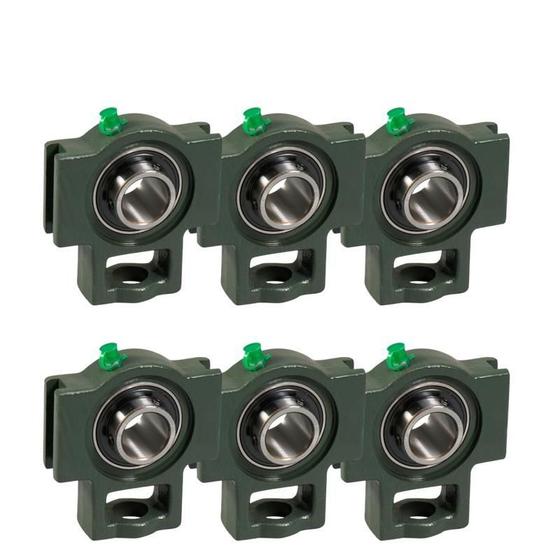 Imagem de 06 Mancal Tensor Com Rolamento Uct206 - P Eixo 30Mm