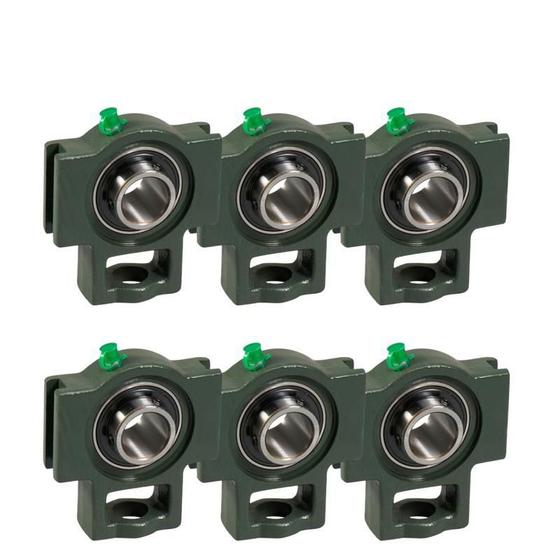 Imagem de 06 Mancal Tensor Com Rolamento Uct207 - P Eixo 35Mm