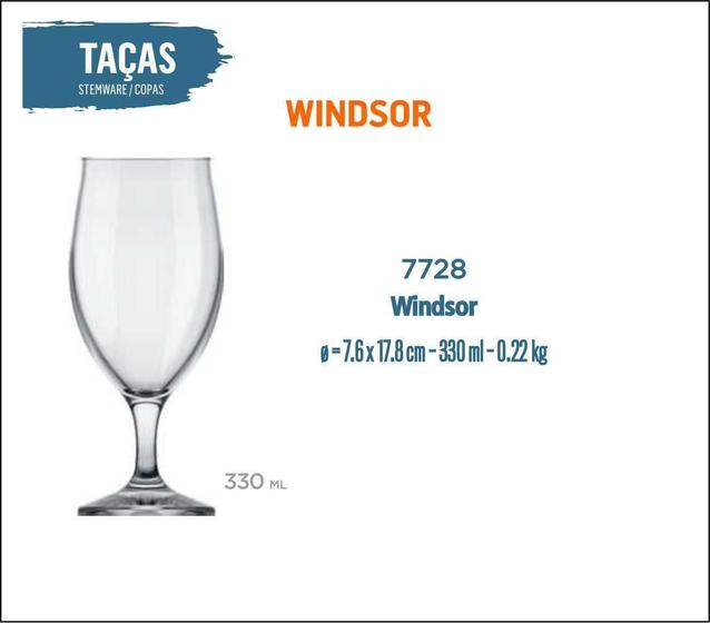 Imagem de 06 Taças Cerveja Windsor 330Ml-Artesanal-Pilsen-Premium-Ipa