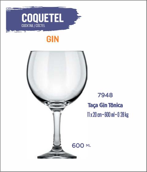 Imagem de 06 Taças Royal Gin 615ml - Coquetel