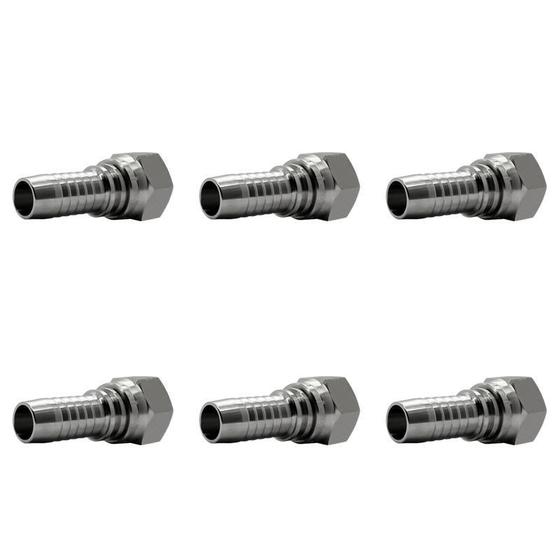 Imagem de 06 Terminal Prensável Femea Jic Reta 12 - 12 (1.1/16 X 3/4)