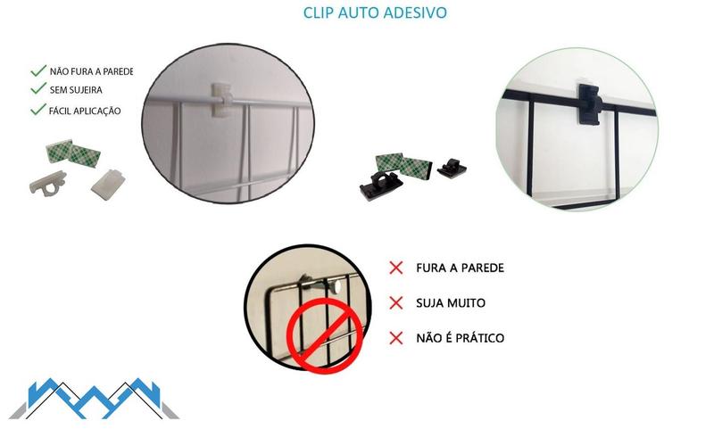 08 Clipes Auto Adesivo Para Tela Aramada Memory Board Menor preço em 08 Clipes Auto Adesivo Para Tela Aramada Memory Board
