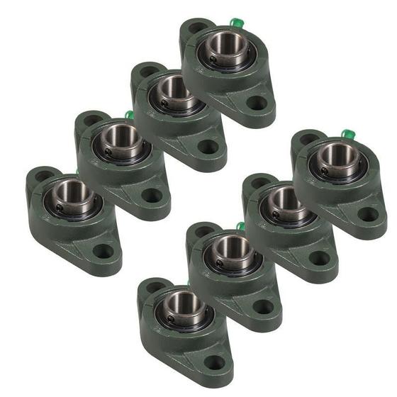 Imagem de 08 Mancal Flange Com Rolamento Ucfl204 - P Eixo 20Mm