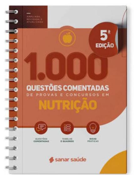 Imagem de 1.000 Questões Comentadas De Provas E Concursos Em Nutrição - 5ª Edição