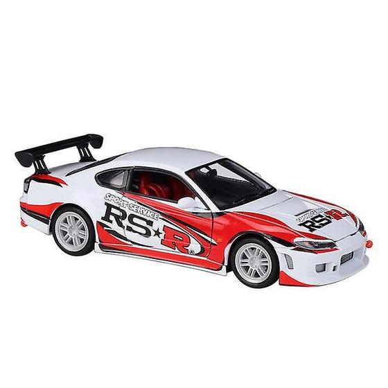 Imagem de 1:24 Nissan silvia s-15 regular carro branco modelo artesanato d