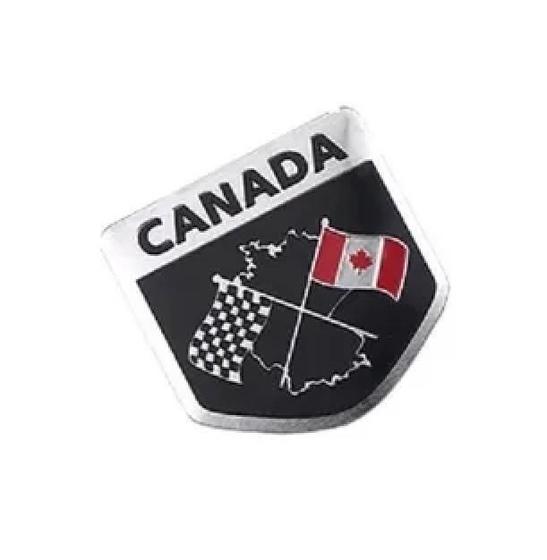 Imagem de 1 Adesivo Emblema Bandeira Canada Aluminio