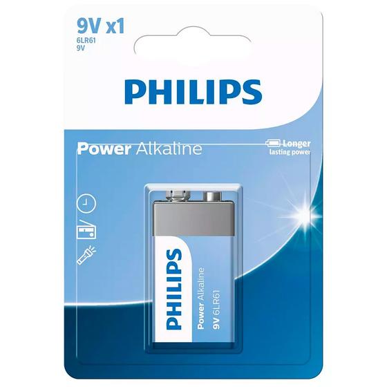 Imagem de 1 Bateria Alcalina 9v Philips