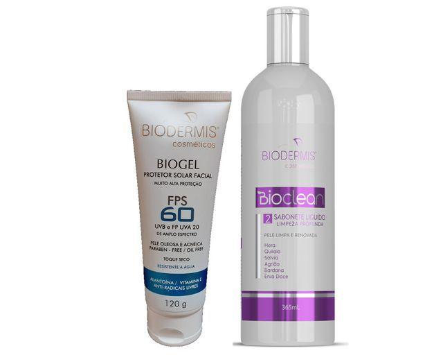 Imagem de 1 Biogel 60 e 1 Sabonete liquido Erva Doce 365ml Biodermis