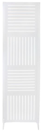 Imagem de 1 Biombo Divisoria MDF Horizontal Vertical Pintado Branco Com Pé Divisor de Ambiente