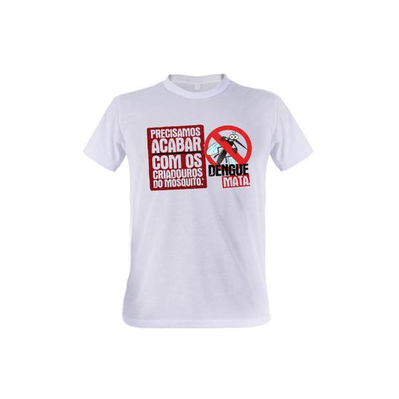 Imagem de 1 Camiseta Campanha Combate a Dengue Prevenção Doenças