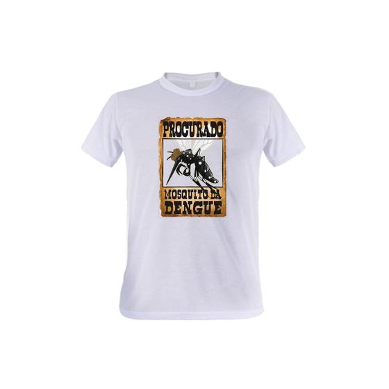 Imagem de 1 Camiseta Combate a Dengue Prevenção Doenças Procurado
