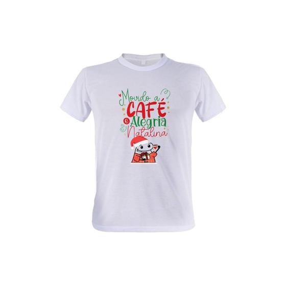 Imagem de 1 Camiseta Flork Natal Movido a Café e Alegria Natalina