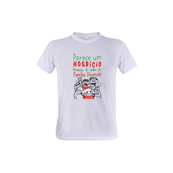 Imagem de 1 Camiseta Flork Natal Parece Um Hospício Mas É Só a Família