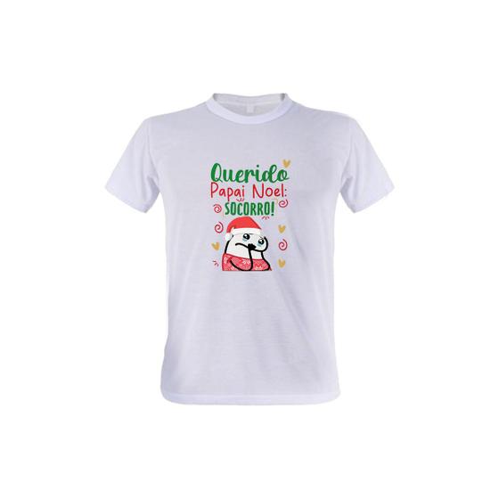 Imagem de 1 Camiseta Flork Natal Querido Papai Noel Socorro Presente