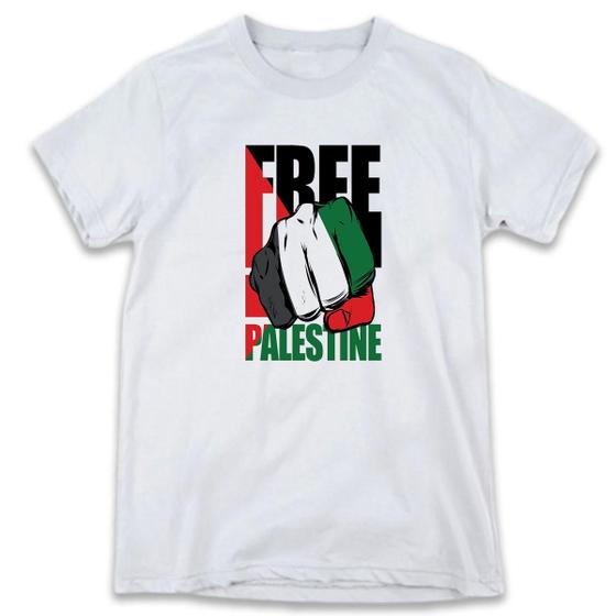 Imagem de 1 Camiseta Free Palestine Guerra Oriente Médio Israel Palestina