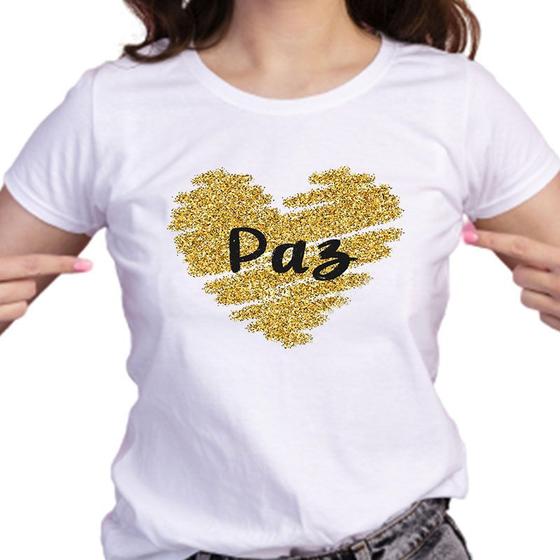 Imagem de 1 Camiseta Personalizada Ano Novo Virada Coração Paz