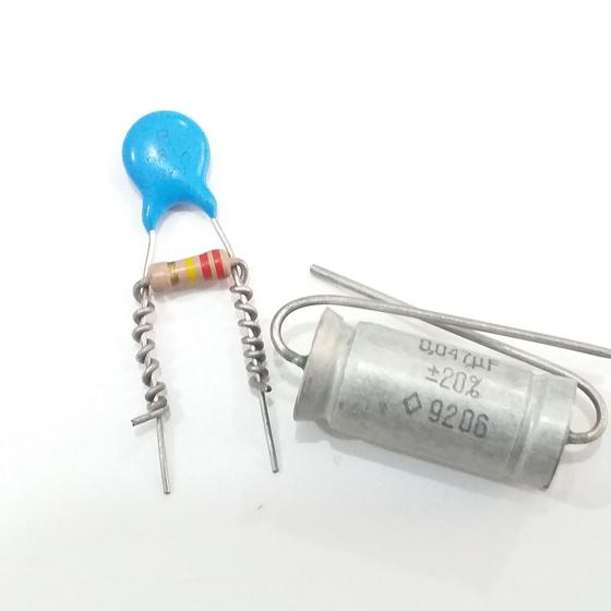 Imagem de 1 Capacitor Petp Russo 0,047uf 250v + 1 Tremble Bleed P 500k