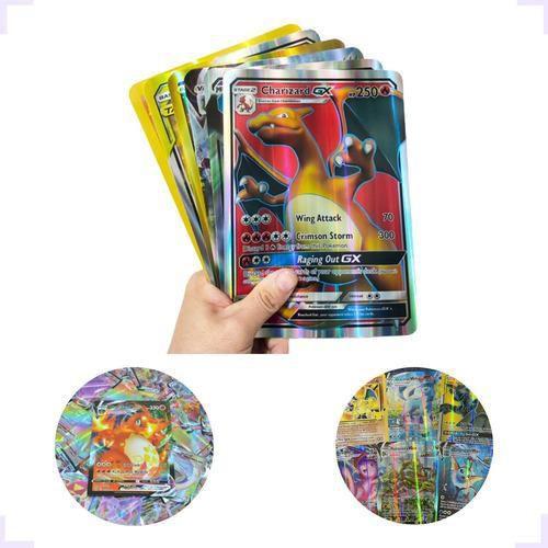 Imagem de 1 Carta Pokémon Grande 21X15Cm Brilhante Vmax Gx Cards Raro