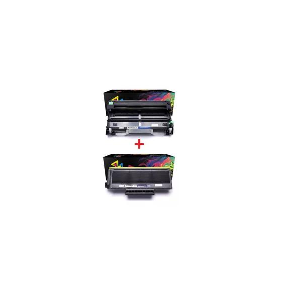 Imagem de 1 Cartucho Toner Hl5350dn Hl5350 5350dn Hl 5350 Dn + 1 Cilindro Drum 