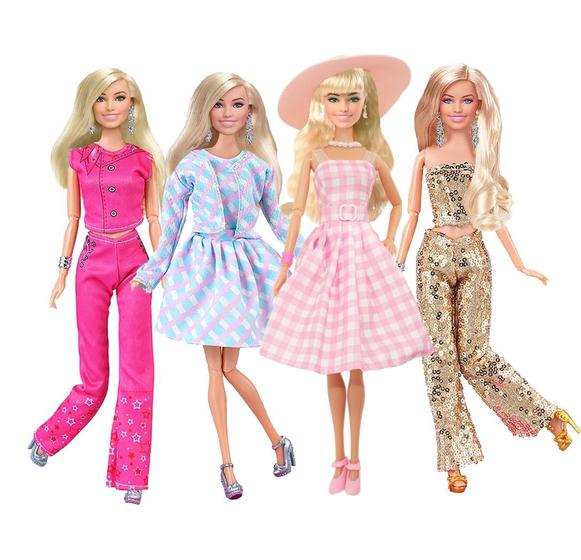 Imagem de 1 Conjunto Roupa Vestido Barbie O Filme + 2 pares de sapatos