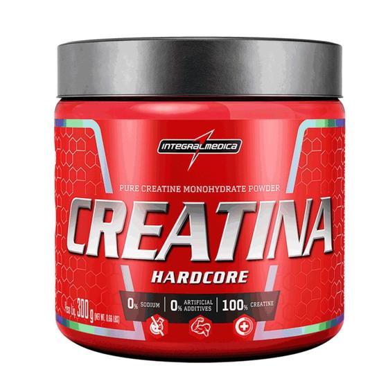 Imagem de 1 Creatina Hardcore  Integral medica  300g  Sem sabor