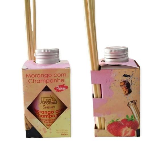 Imagem de 1 Difusor Ambiente Vareta Aromatizante Aromas Odorizador Perfume Casa 100ml Luz Aromas - Envio Já