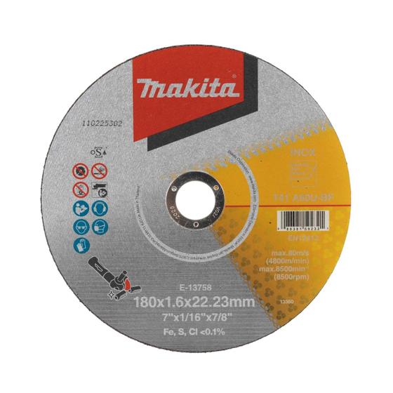 Imagem de 1 Disco De Corte 180mm x 1.6mm x 22.23mm Makita E-13758