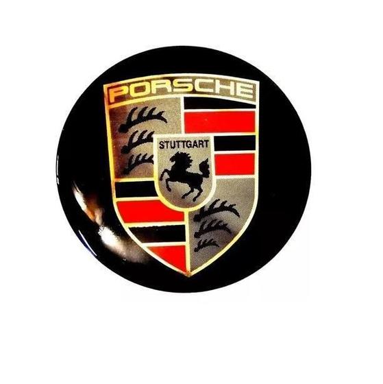 Imagem de 1 Emblema Adesivo Porsche 58Mm (5,8Cm) Fundo Colante