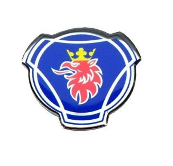 Imagem de 1 Emblema Auto Adesivo Scania Série 4 (Galo) Capô - Resinado