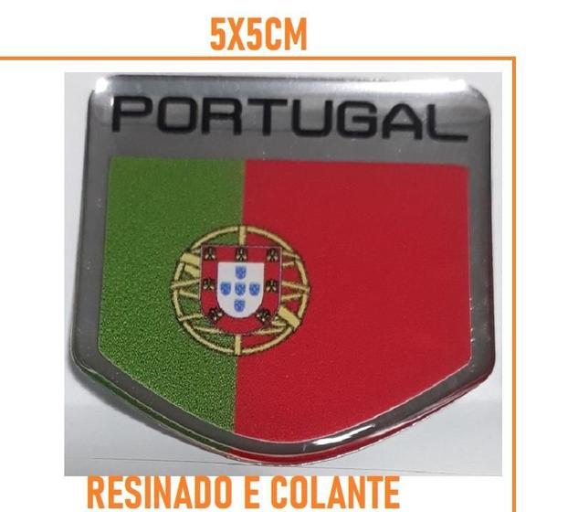 Imagem de 1 Emblema Bandeira Portuguesa Portugal Colante Resinada