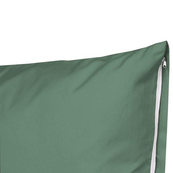 Imagem de 1 Fronha Simples com Zíper 90cmx50cm Percal 400 Fios 100% Poliéster