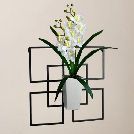 1 Galho de Orquídea Dançante Artificial para Decoração de Vasos, Arranjos e Quadros - DE2123